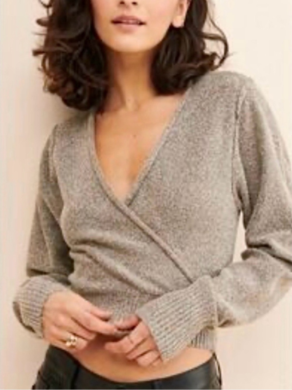 Free People Going For Gold Sweater Size XS